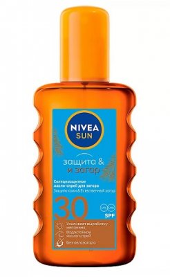 Купить nivea (нивея) sun масло-спрей солнцезащитное для загара, 200мл spf30 в Бору
