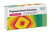 Купить парацетамол реневал, таблетки 500мг, 30 шт в Бору