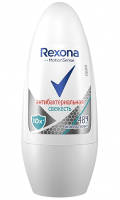 Купить rexona (рексона) дезодорант-ролик антибактериальная свежесть, 50мл в Бору