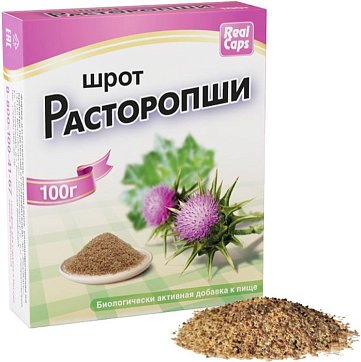 Расторопша шрот, порошок 100г БАД