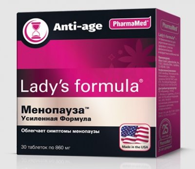 Купить lady's formula (леди-с формула) менопауза усиленная формула, таблетки, 30 шт бад в Бору