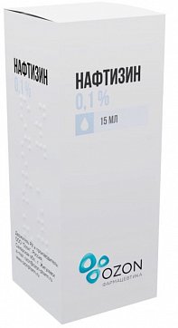 Нафтизин, капли назальные 0,1%, флакон-капельница 15мл Нафтизин, капли назальные 0,1%, флакон-капельница 15мл