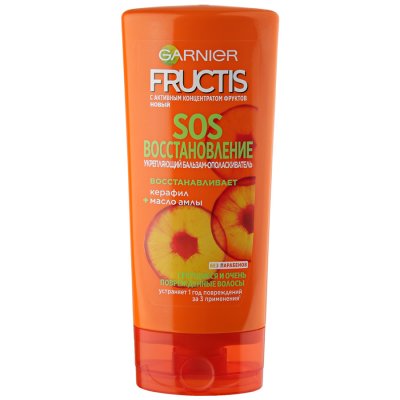 Купить garnier fructis (гарньер фруктис) бальзам для волос sos-восстановление, 200мл в Бору