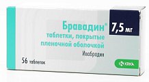 Купить бравадин, таблетки, покрытые пленочной оболочкой 7,5мг, 56 шт в Бору