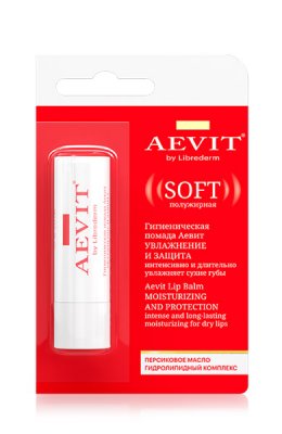 Купить librederm aevit (либридерм) помада гигиеническая для губ увлажняющая защита, 4г в Бору