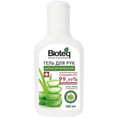 Купить bioteq (биотек) гель для рук антисептический с экстрактом алоэ вера и витамином е, 170 мл в Бору