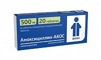 Купить амоксициллин, таблетки 500мг, 20 шт в Бору
