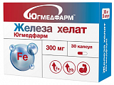 Купить железа хелат югмедфарм, капсулы 30шт бад в Бору