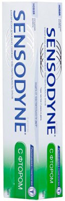 Купить сенсодин (sensodyne) зубная паста фтор, 50мл (глаксосмиткляйн, соединенное королевство великобритании и северной ирландии) в Бору