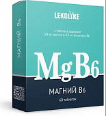 Купить lekolike (леколайк) магний b6, таблетки 60шт бад в Бору