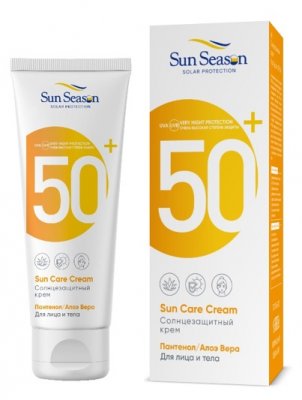 Купить sun season (сан сизон) крем солнцезащитный для тела 65мл spf50+ в Бору