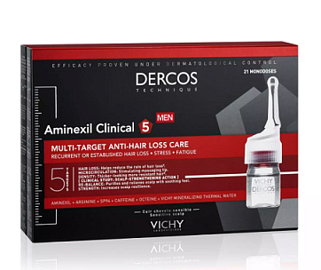 Vichy Dercos (Виши) Аминексил Интенсив для мужчин ампулы 6мл х21 шт