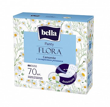 Bella (Белла) прокладки Panty Flora с экстрактом Ромашки 70 шт