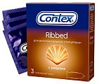 Купить contex (контекс) презервативы ribbed с ребрышками 3шт в Бору