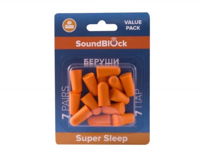 Купить беруши soundblock (саундблок) super sleep пенные, 7 пар в Бору