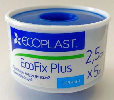 Купить ecoplast ecoplast медицинский фиксирующий тканый 2,5см х 5м в Бору