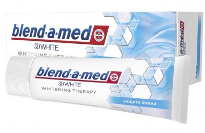 Купить бленд-а-мед (blend a med) зубная паста 3d вайт whitening therapy защита эмали 75мл в Бору