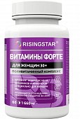 Купить risingstar (рисингстар) витамины форте поливитаминный комплекс для женщин 30+, таблетки, покрытые пленочной оболочкой массой 1,660г 60 шт. бад в Бору