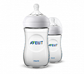 Купить avent (авент) бутылочка для кормления с 1 месяца natural 260 мл 2 шт (scf033/27) в Бору