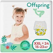 Купить offspring (оффспринг) подгузники-трусики детские размер xxl, 15-23 кг 24 шт лимоны в Бору