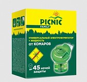 Купить пикник (picnic) family электрофумигатор+жидкость от комаров 45ночей в Бору