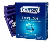 Купить contex (контекс) презервативы long love продлевающие 3шт в Бору