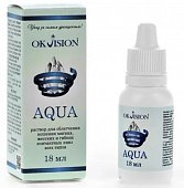 Купить оквижн аква (okvision) раствор для облегчения ношения мягких жестких и гибких контактных линз всех типов 18 мл в Бору