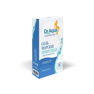 Купить доктор аква (dr.aqua) соль для ванн морская природная кор 250г, 3 шт в Бору