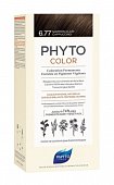 Купить фитосолба фитоколор (phytosolba phyto color) краска для волос оттенок 6,77 светлый каштан-капучино 50/50/12мл в Бору