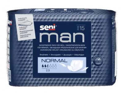 Купить seni men (сени мэн) вкладыши урологические для мужчин нормал 15шт в Бору