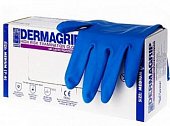 Купить перчатки dermagrip high risk powder free сверхпрочные синие размер m, 50 шт в Бору