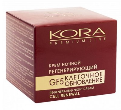 Купить kora (кора) премиум крем для лица и шеи ночной регенерирующий 50мл в Бору