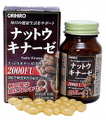 Купить orihiro (орихиро) натто киназа, капсулы массой 340мг 60шт бад в Бору