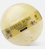 Купить fabrik cosmetology (фабрик косметик) бомбочка бурлящая для ванны herbal bomb ромашка 120 гр в Бору