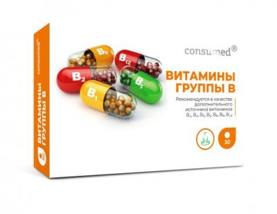 Купить комплекс для нервной системы (витамины группы в) консумед (consumed), таблетки 30 шт бад в Бору