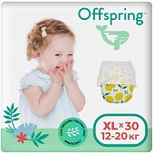 Купить offspring (оффспринг) подгузники-трусики детские размер xl, 12-20 кг 30 шт лимоны в Бору