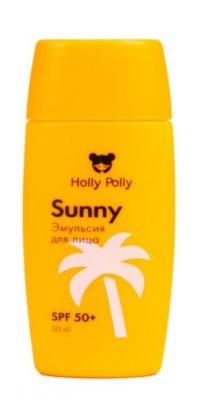 Купить holly polly (холли полли) sunny эмульсия солнцезащитная для лица spf 50+, 50мл в Бору
