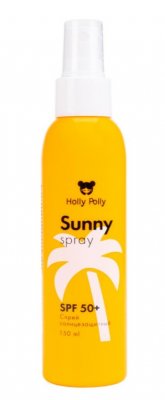 Купить holly polly (холли полли) sunny спрей солнцезащитный для лица и тела spf 50+, 150мл в Бору